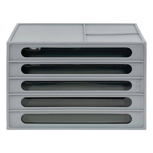 Лоток канцелярский СТАММ ЛТГ-30864 серый