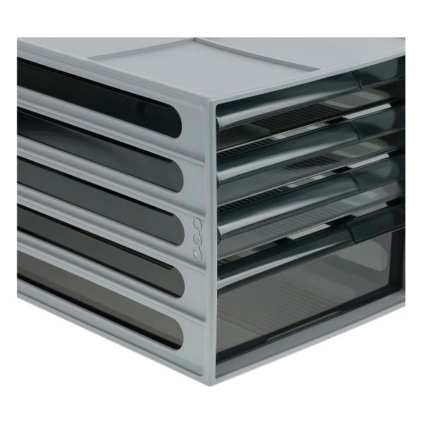 Лоток канцелярский СТАММ ЛТГ-30864 серый