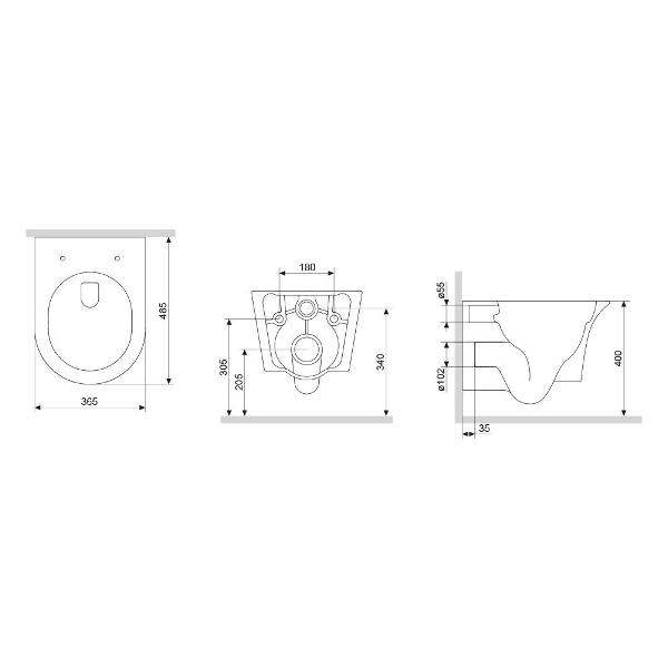 Унитаз Damixa DX35C1700SC