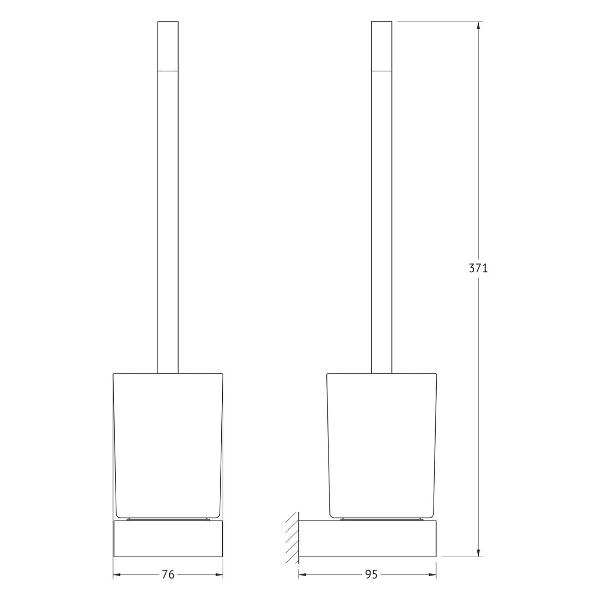 Держатель с туалетным ершом Artwelle 8329