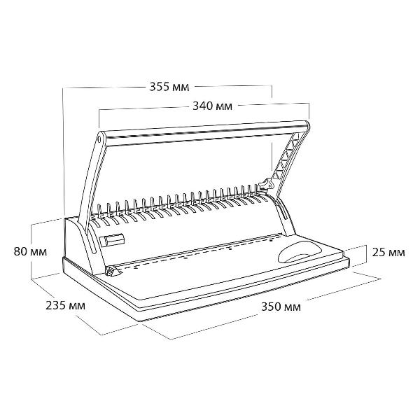 Переплетчик Гелеос БП-9+ черный