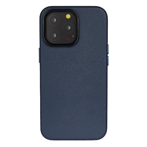 Чехол Leather Co. для iPhone 15 Pro темно-синий