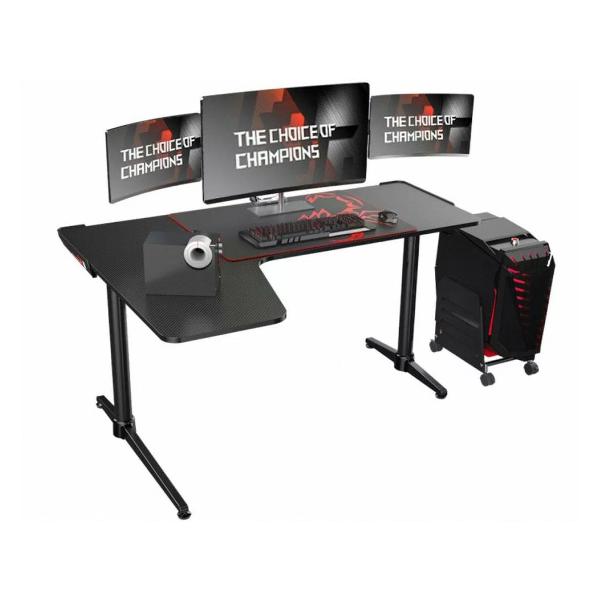 Компьютерный игровой стол Eureka L60L Black (черный)