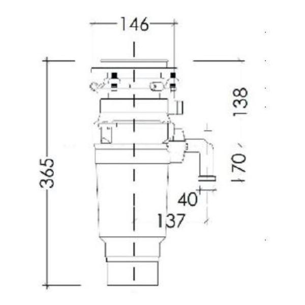 Измельчитель пищевых отходов Kuppersberg WSS 750 V