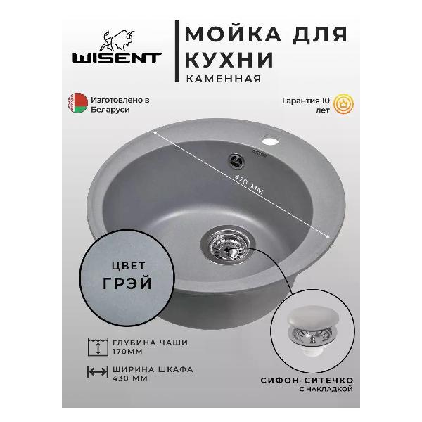 Раковина для кухни Wisent MWR480-29 Gr