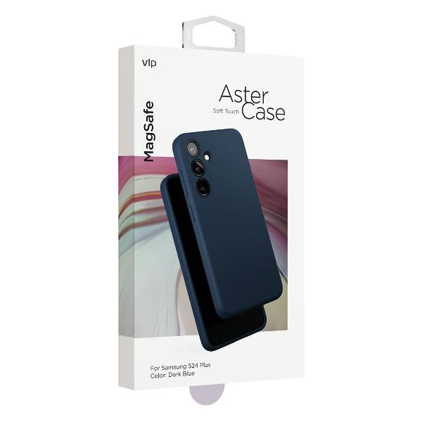 Чехол vlp Aster Case MagSafe для Samsung S24 Plus&nbsp;синий