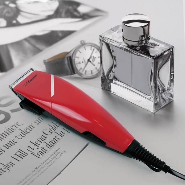 Машинка для стрижки волос Maestro MR-653C красная