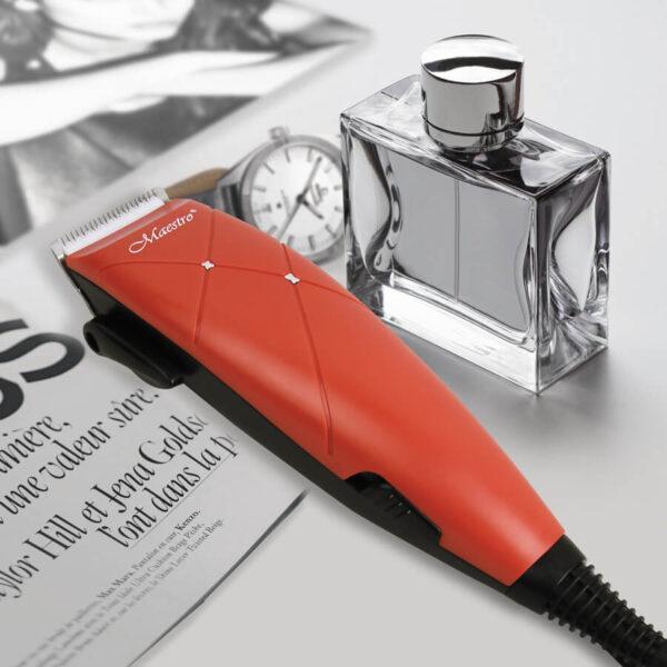 Машинка для стрижки волос Maestro MR-654C красная