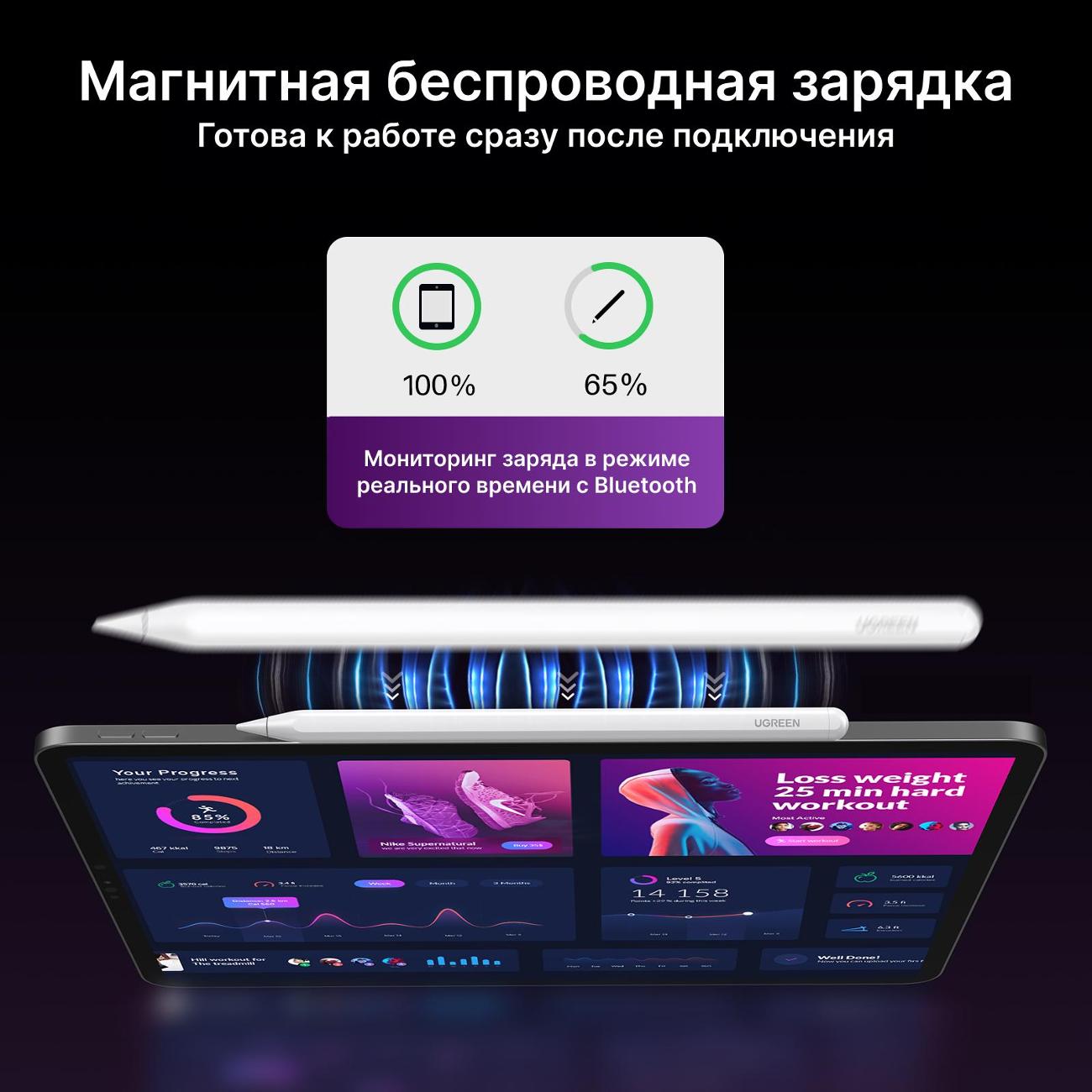 Стилус для планшета uGreen LP653 (15910) Smart Stylus Pen for iPad