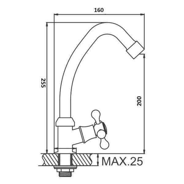Смеситель Wisent W4165