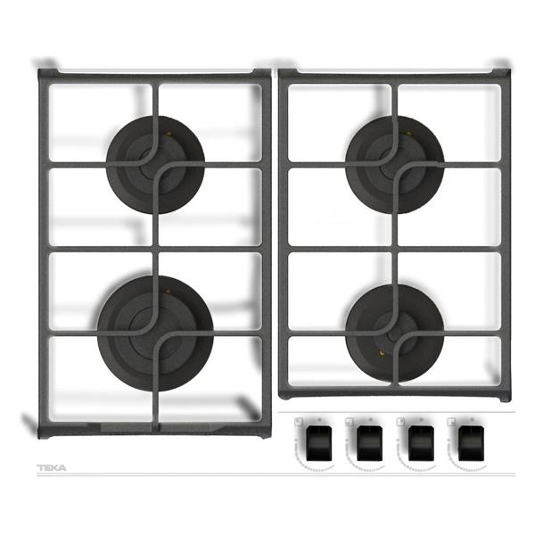 Встраиваемая газовая панель независимая Teka GBC 64100 KBN белый