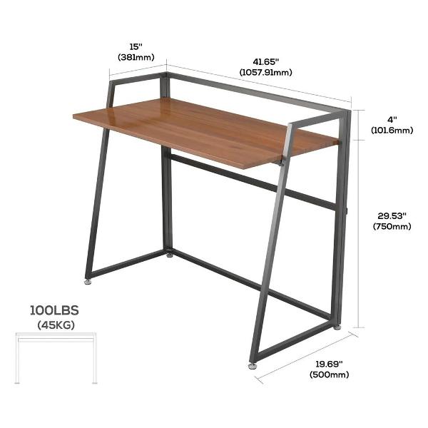 Компьютерный складной игровой стол Eureka ERK-FD-02C Cherry (коричневый)