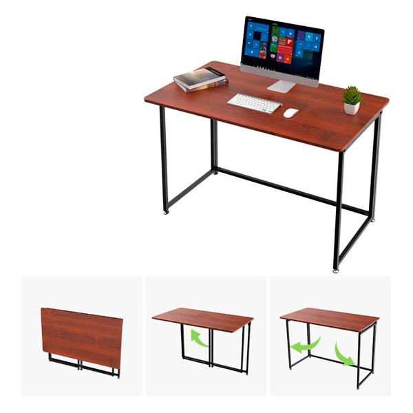 Компьютерный складной игровой стол Eureka ERK-FT-43T Teak (коричневый)