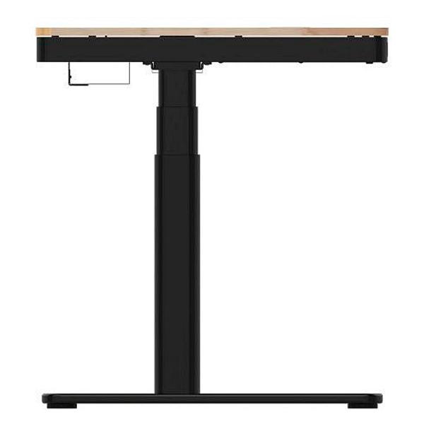 Компьютерный игровой стол с электроприводом, (QI-зарядкой и USB-портами) FoxGear FG-ED-55B (черный)