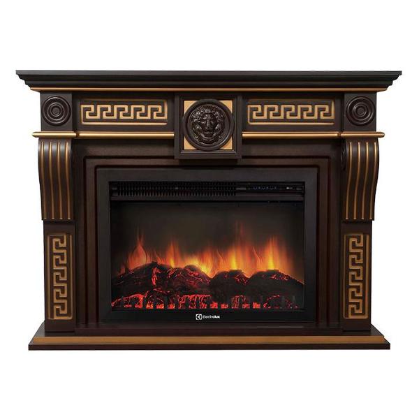 Портал для камина Electrolux Vittoriano 30 Темный дуб с золотой патиной