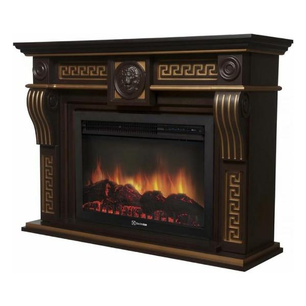 Портал для камина Electrolux Vittoriano 30 Темный дуб с золотой патиной