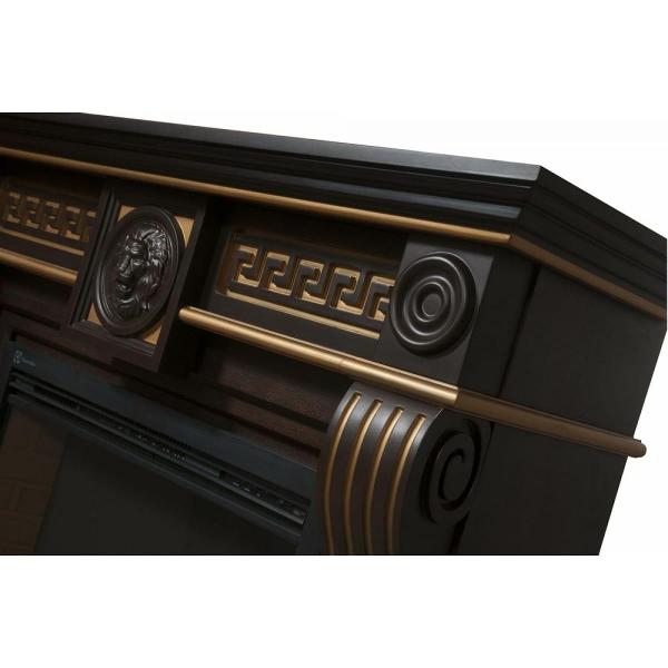 Портал для камина Electrolux Vittoriano 30 Темный дуб с золотой патиной