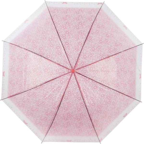 Зонт Рыжий Кот BASIC 90 трость розовый