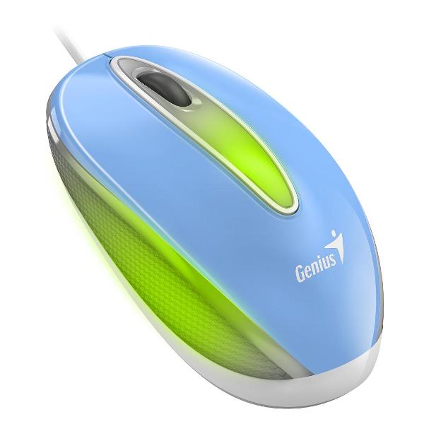 Мышь проводная Genius DX-Mini (31010025402) голубой