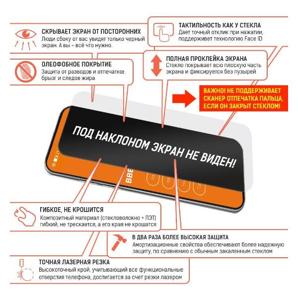 Защитное стекло для смартфона Krutoff для Huawei Mate 50E