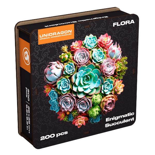 Пазл UNIDRAGON Загадочный суккулент, 200 деталей
