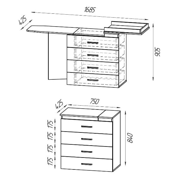 Комод интерьерный нет бренда 3407147