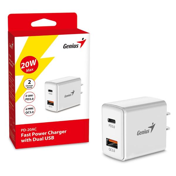 Сетевое зарядное устройство Genius PD-20AC (32590005400)