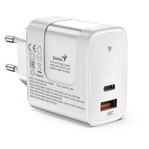 Сетевое зарядное устройство Genius PD-65AC (32590010400)
