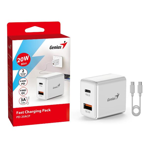 Сетевое зарядное устройство Genius PD-20ACP (32590009400)
