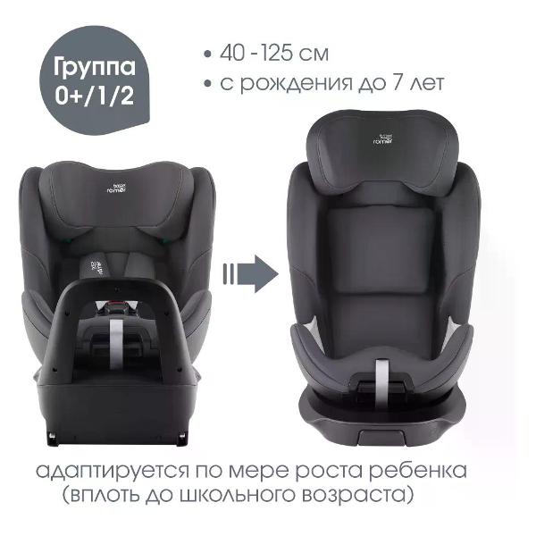 Детское автокресло Britax Roemer SWIVEL серый (2000038915)