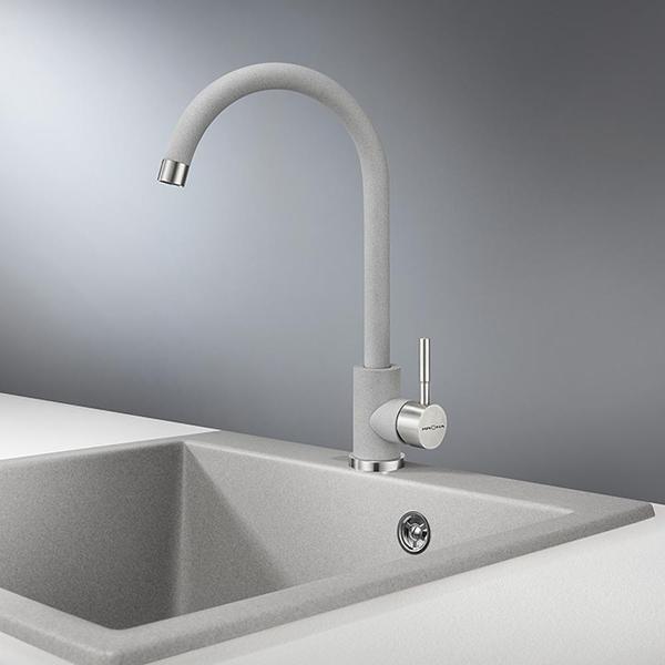 Смеситель Krona WASSER H265 серый