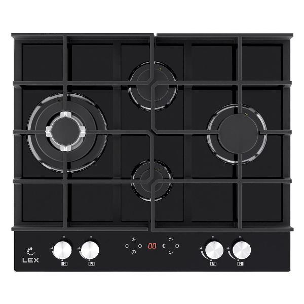 Встраиваемая газовая панель независимая LEX GVG 644 T BL