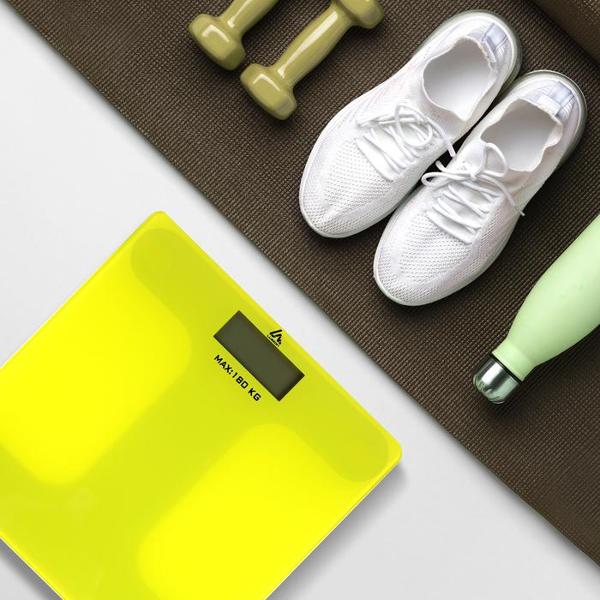 Весы напольные Luazon Home LVE-006 желтый