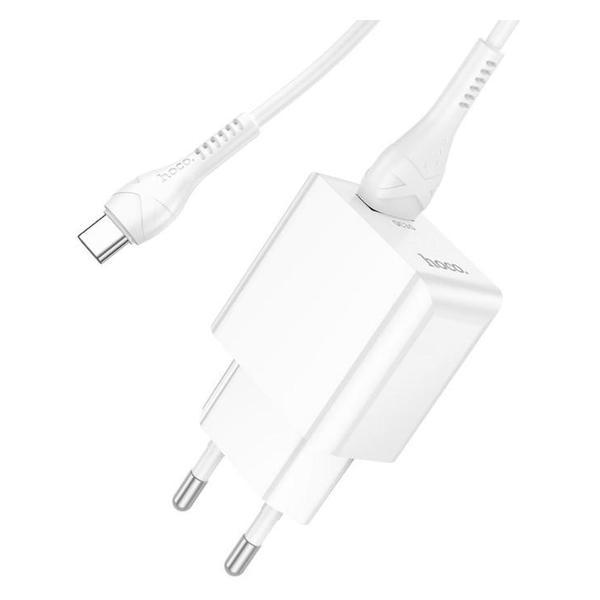 Сетевое зарядное устройство Hoco C98A,QC, кабель Type-C - USB, 1 м