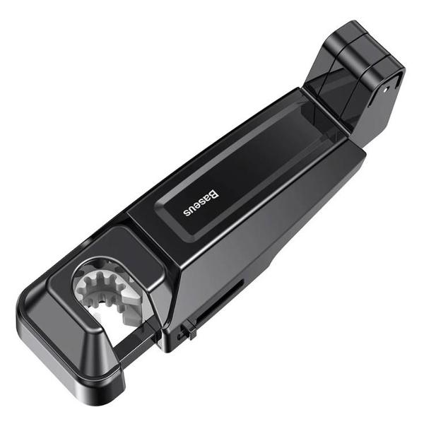 Держатель автомобильный для смартфонов Baseus на подголовник backseat черный