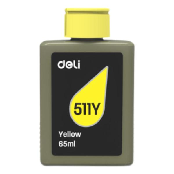 Чернила для принтера DELI 511Y-EA1 желтый 65 мл фото
