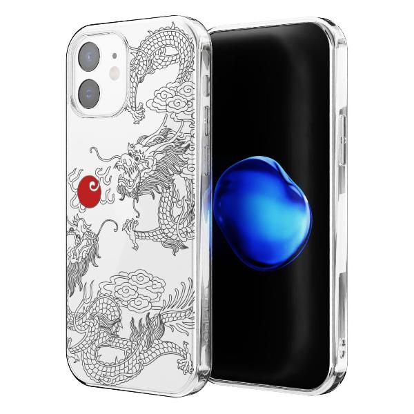 Чехол Mcover для iPhone 12/12 Pro, Японский дракон инь, аниме