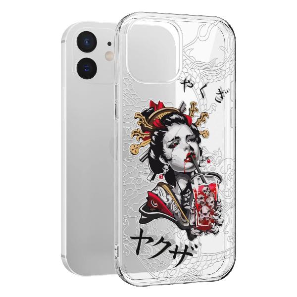 Чехол Mcover для iPhone 12/iPhone 12 Pro, Гейша, аниме