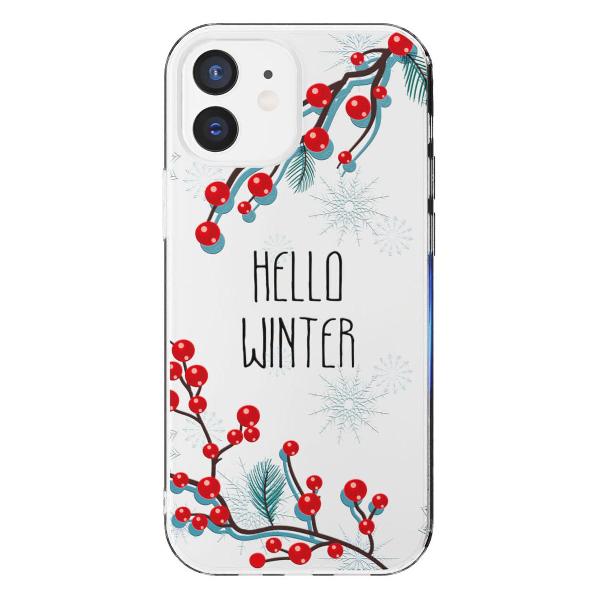 Чехол Mcover для iPhone 12/iPhone 12 Pro, Привет, Зима