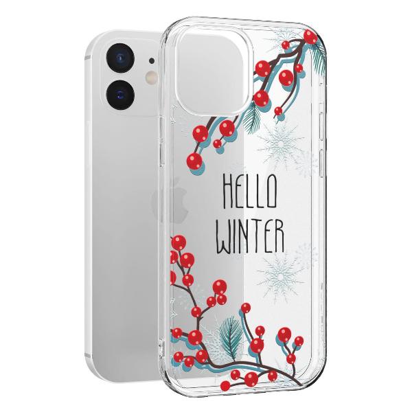 Чехол Mcover для iPhone 12/iPhone 12 Pro, Привет, Зима