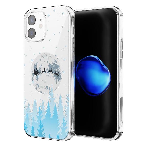 Чехол Mcover для iPhone 12/iPhone 12 Pro, Олени Санты