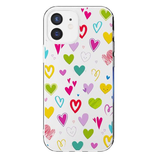 Чехол Mcover для iPhone 12/iPhone 12 Pro, Сердечки
