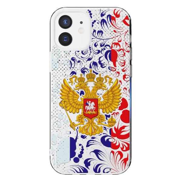 Чехол Mcover для iPhone 12/12 Pro, Герб Российской Федерации