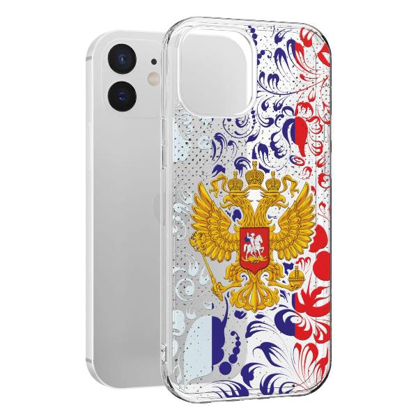 Чехол Mcover для iPhone 12/12 Pro, Герб Российской Федерации