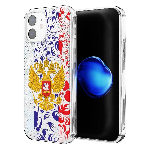 Чехол Mcover для iPhone 12/12 Pro, Герб Российской Федерации