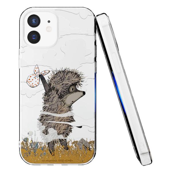 Чехол Mcover для iPhone 12/12 Pro, Ежик в тумане и дымка