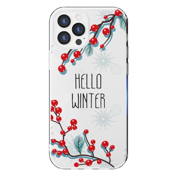 Чехол Mcover для iPhone 12 Pro Max, Привет, Зима