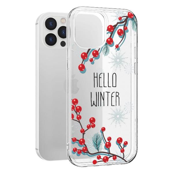 Чехол Mcover для iPhone 12 Pro Max, Привет, Зима