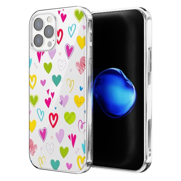 Чехол Mcover для iPhone 12 Pro Max, Сердечки