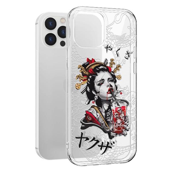 Чехол Mcover для iPhone 12 Pro Max, Гейша, аниме